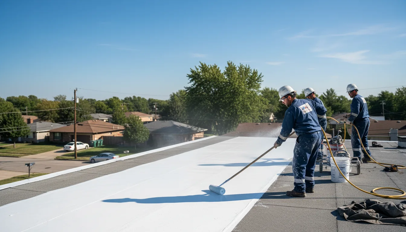 Commercial roof coating in Swaledale, IA near me